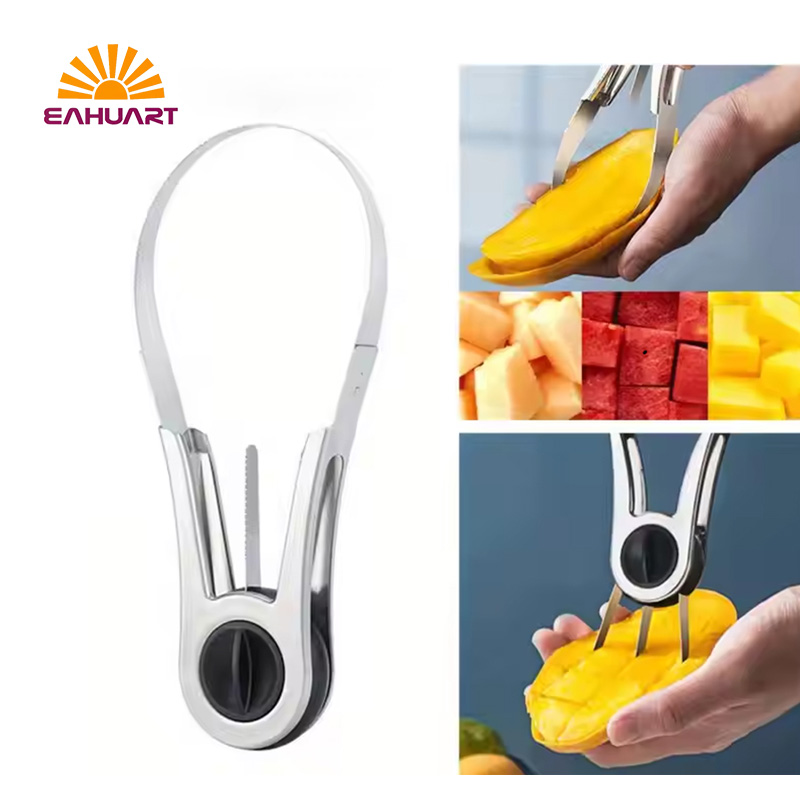  Popular 3-Blade Mango Cutter – Scoop, Slice & Dice with Ease