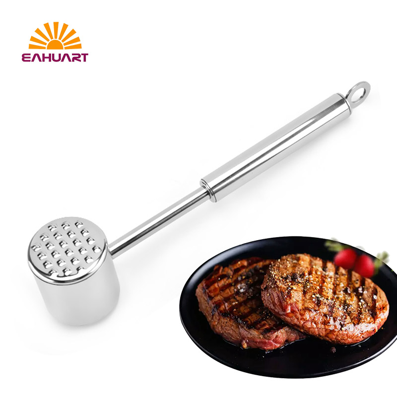 Stainless Steel Meat Hammer – Flatten and Tenderize Easily