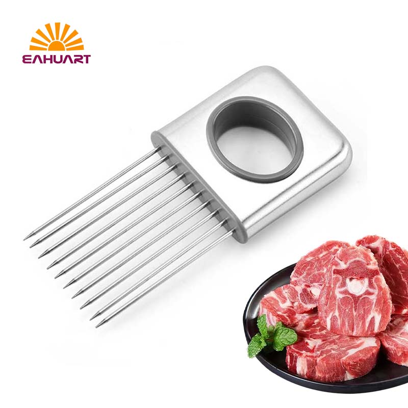 Dual-Use Steak Tenderizer & Onion Clamp – Kitchen Must-Have