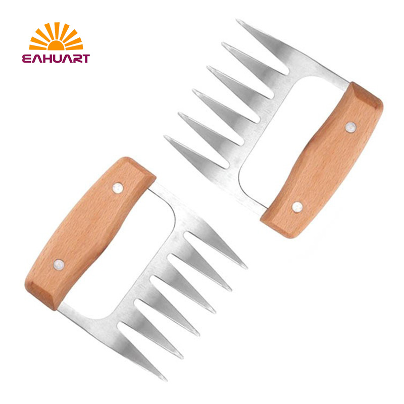 Supplier Heavy-Duty BBQ Meat Claws – Wood Grip, Steel Power