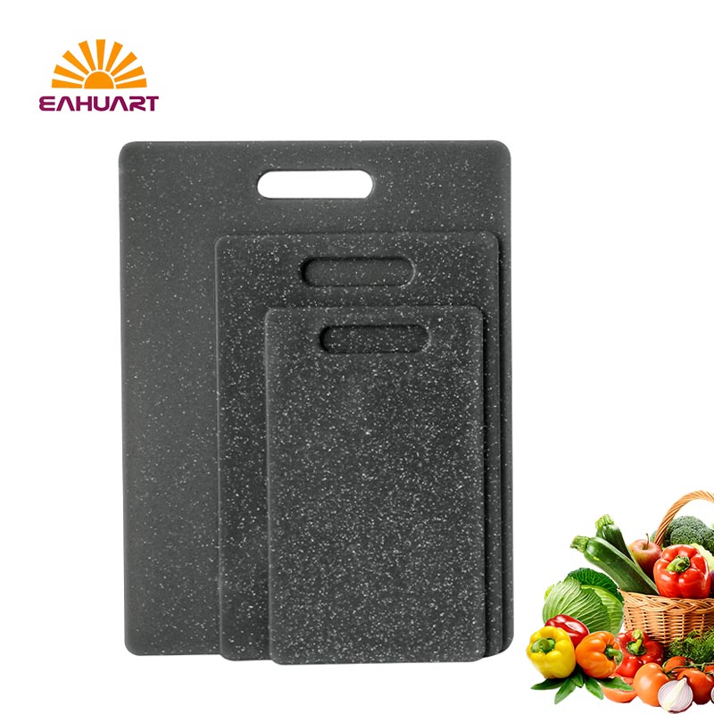 OEM Black Plastic Cutting Board Set – 3pcs, Durable & Safe