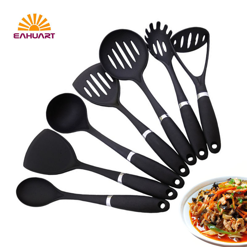 6-Piece Nylon Kitchen Utensil Set – Durable & Non-Stick Safe