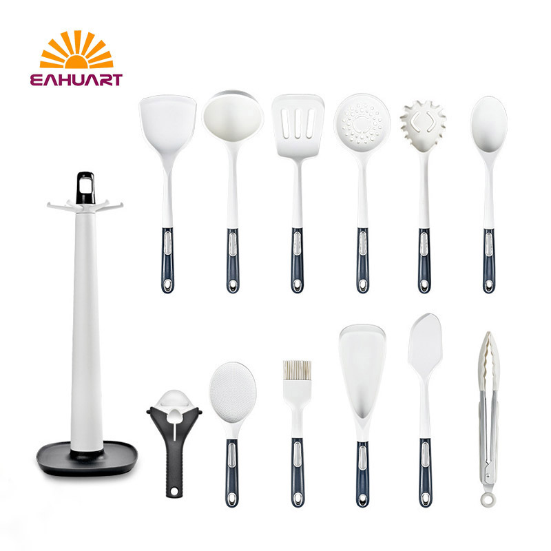 13-Piece White Kitchen Utensil Set with Stand – Bulk Offer