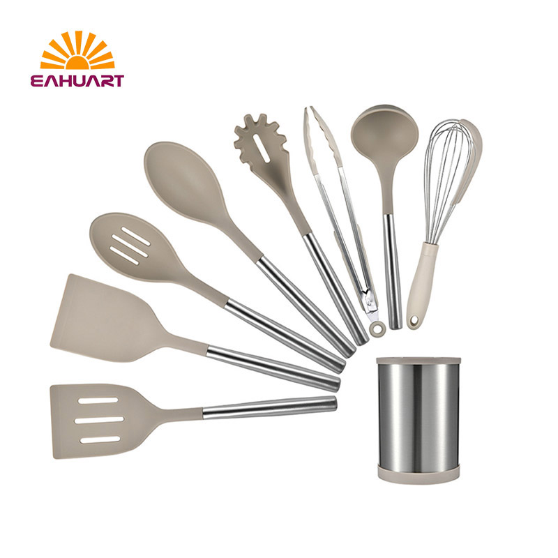 Premium Silicone Kitchen Utensil Set – Heat Safe&Non-Scratch