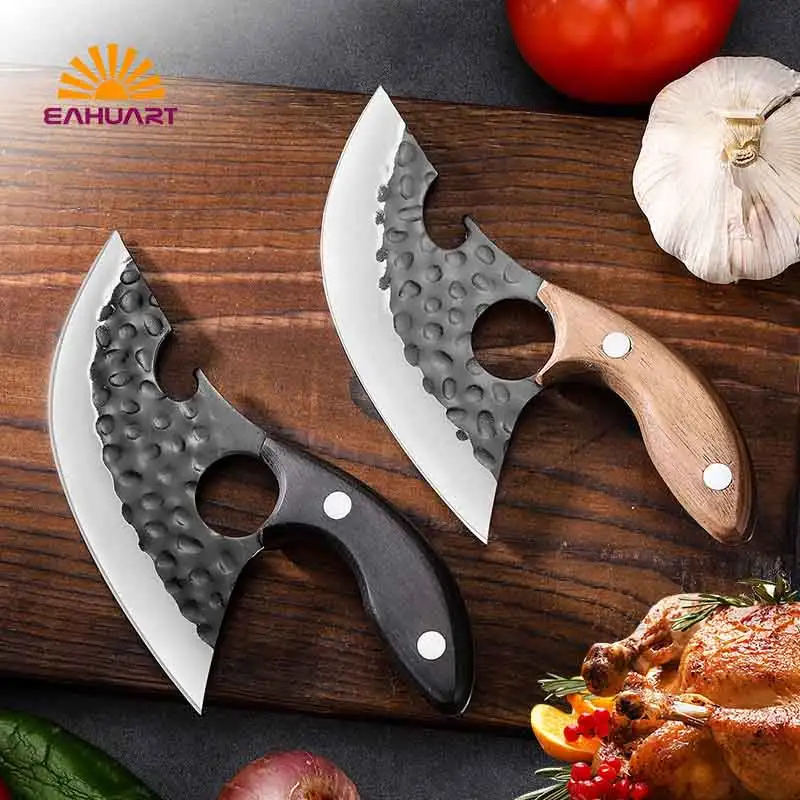 OEM Curved Fish Fillet Knife with Leather Protective Bag