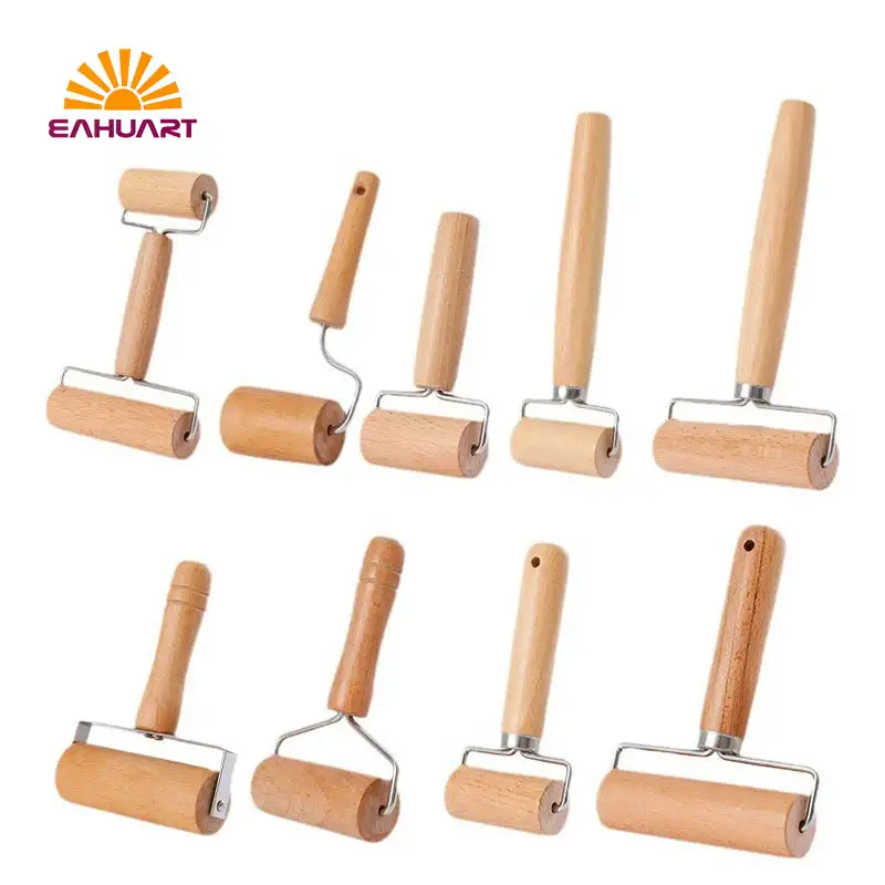Popular Multi-Style Wooden Rolling Pins for Dough & Baking