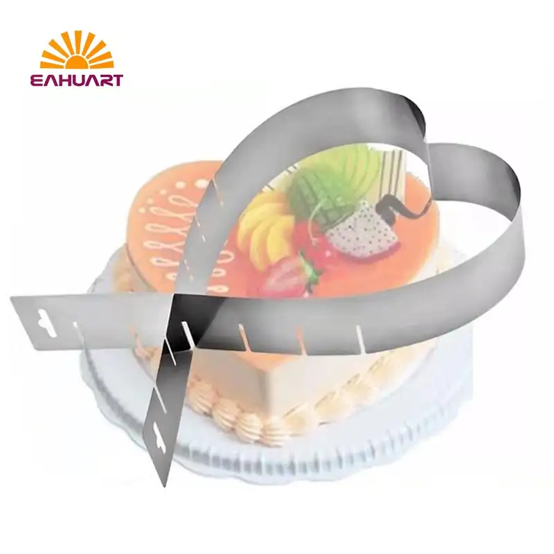 Adjustable Stainless Steel Heart Cake Ring for Custom-Size