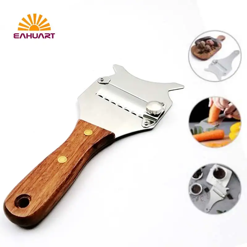 Best Kitchen Essential Tools - Wooden Handle Cheese Slicer